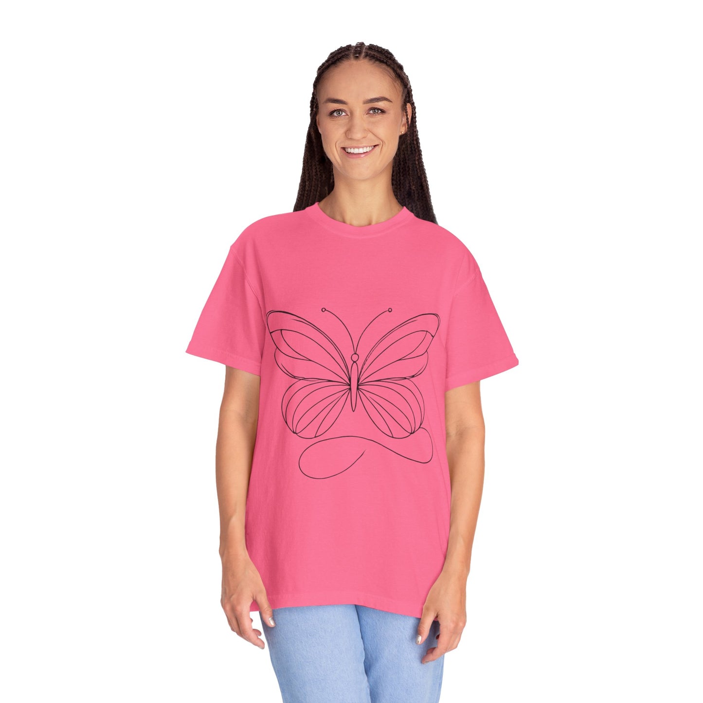 Unisex Garment-Dyed T-shirt Butterfly No.40