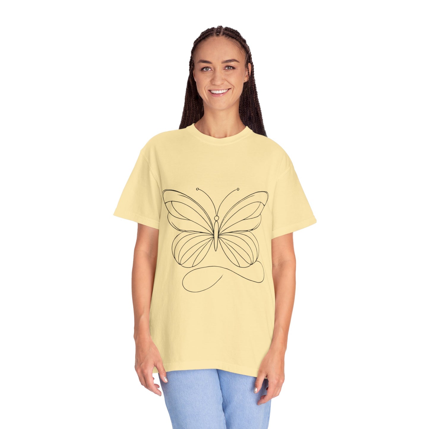 Unisex Garment-Dyed T-shirt Butterfly No.40