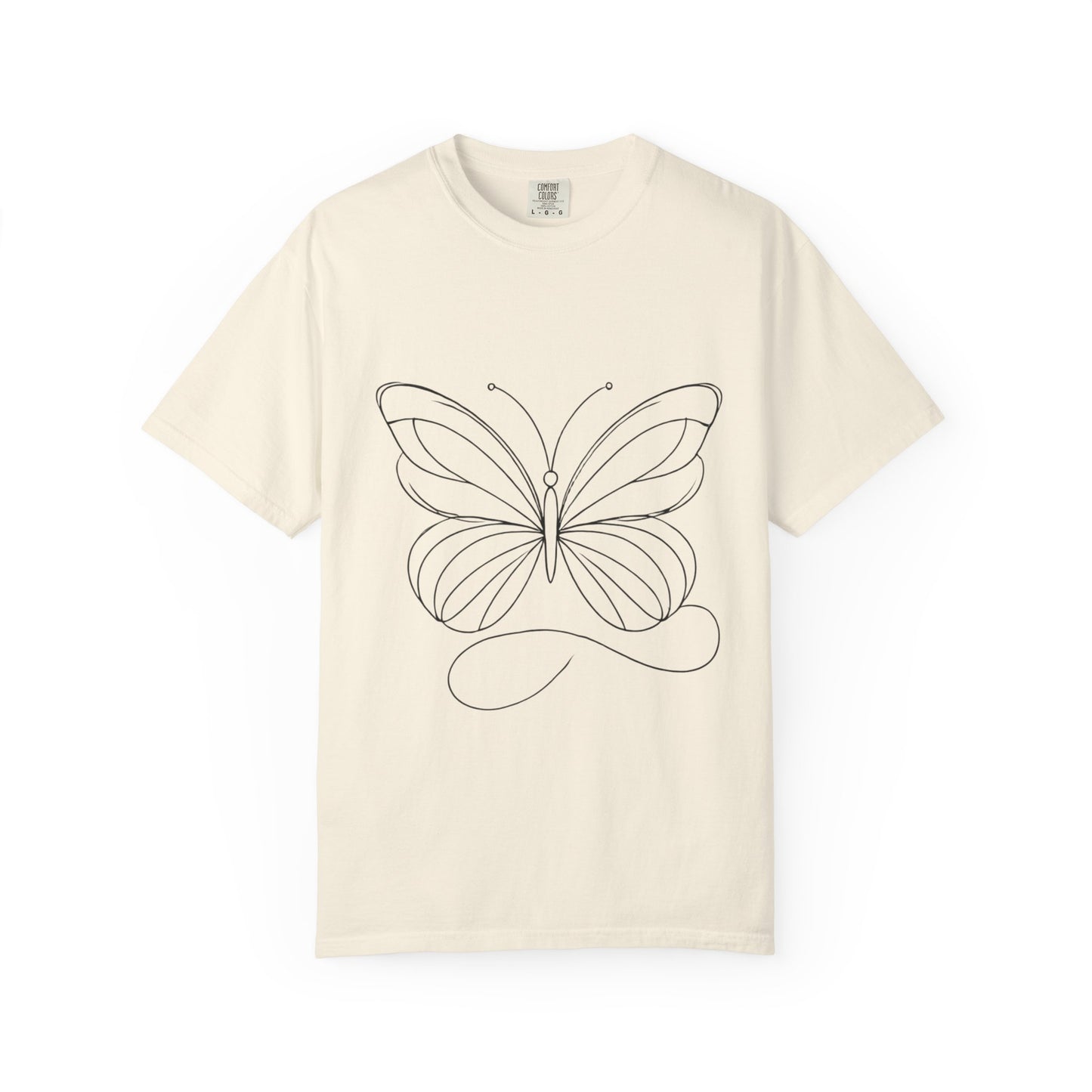 Unisex Garment-Dyed T-shirt Butterfly No.40