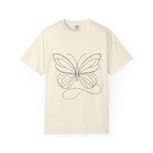 Unisex Garment-Dyed T-shirt Butterfly No.40
