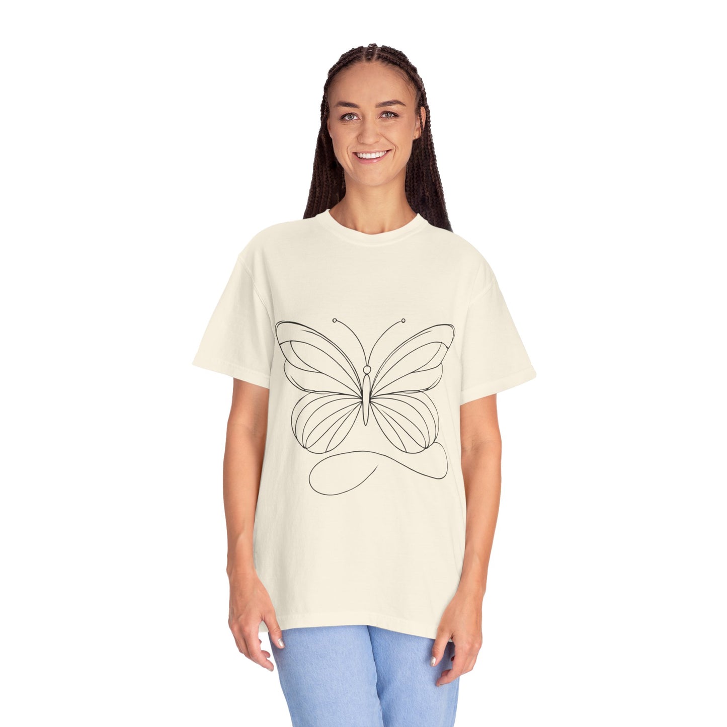 Unisex Garment-Dyed T-shirt Butterfly No.40
