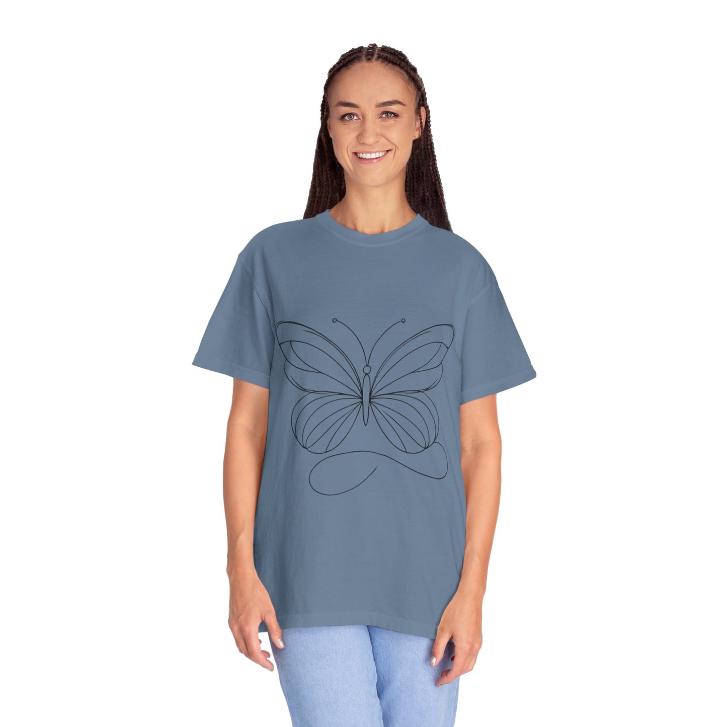 Unisex Garment-Dyed T-shirt Butterfly No.40