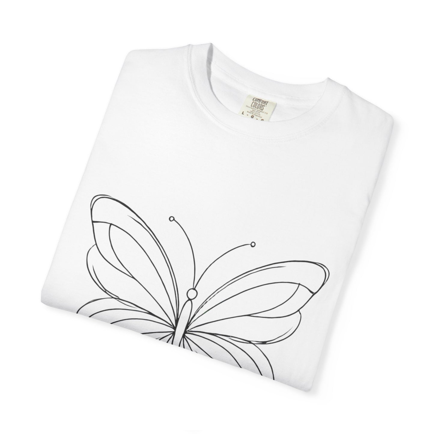 Unisex Garment-Dyed T-shirt Butterfly No.40