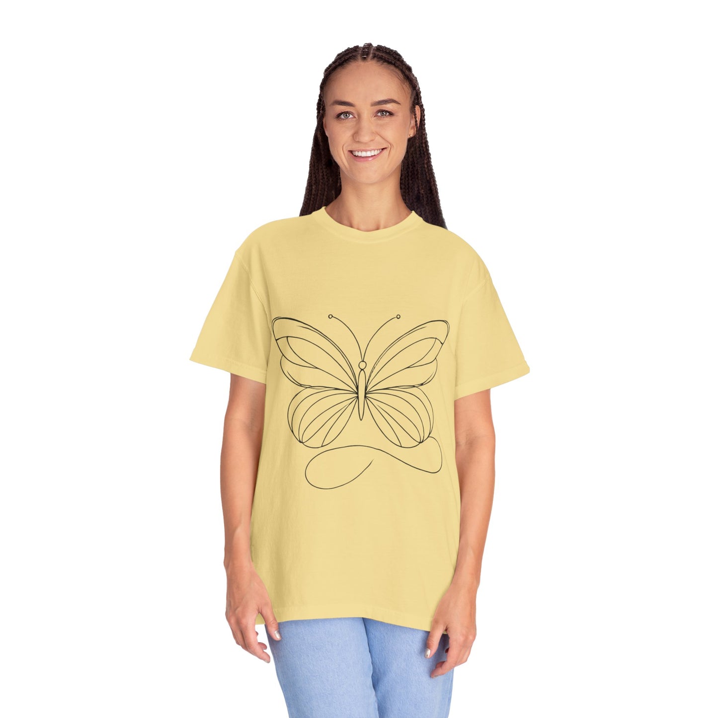 Unisex Garment-Dyed T-shirt Butterfly No.40