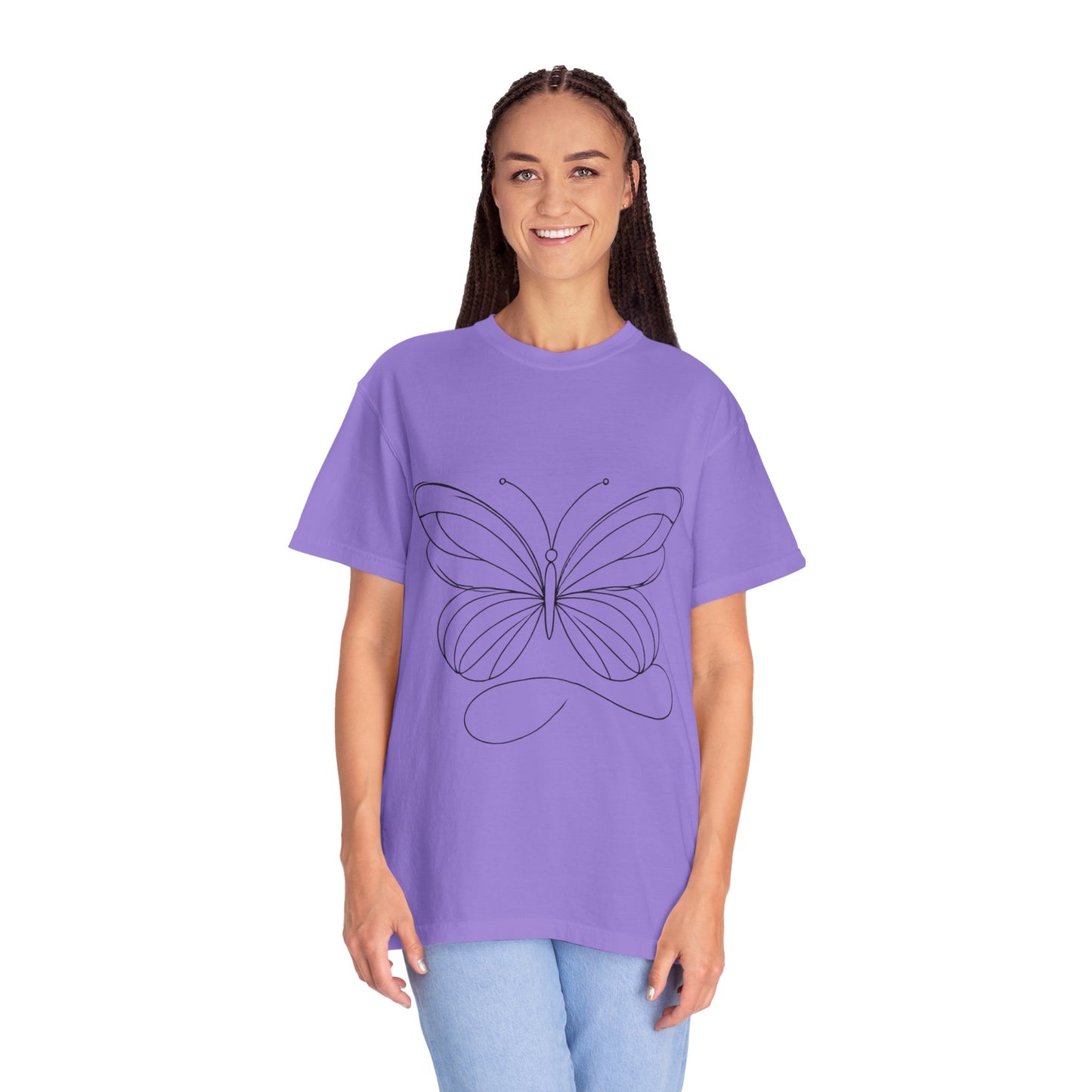 Unisex Garment-Dyed T-shirt Butterfly No.40