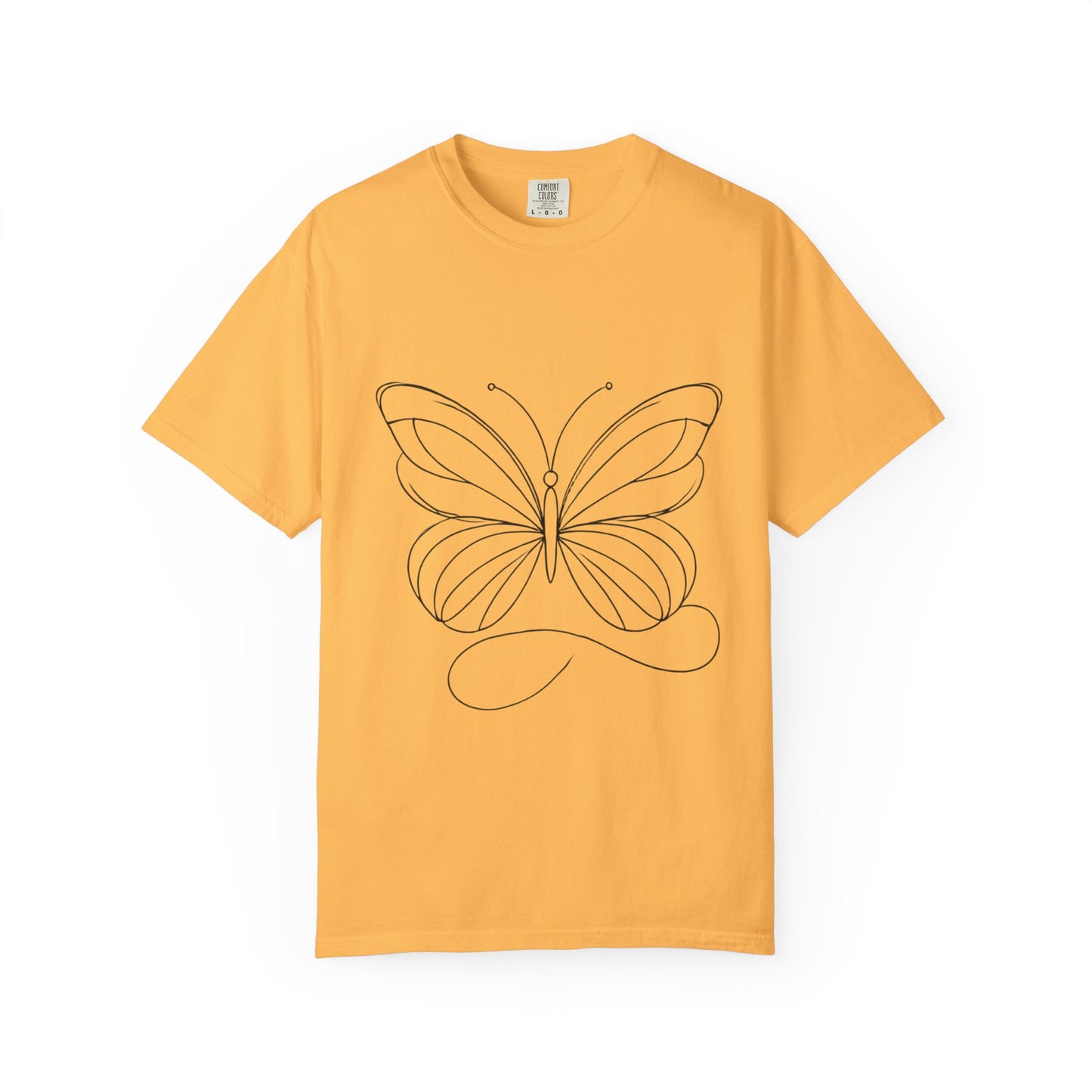 Unisex Garment-Dyed T-shirt Butterfly No.40