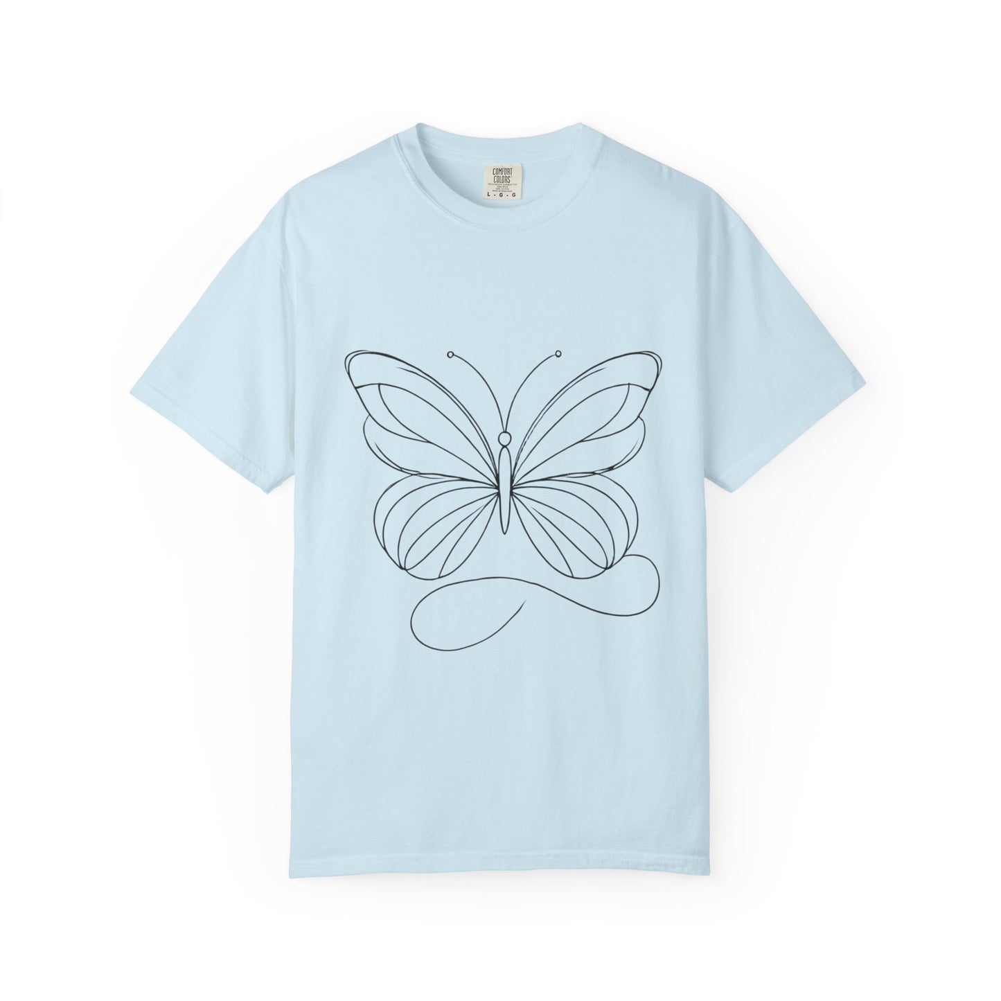 Unisex Garment-Dyed T-shirt Butterfly No.40