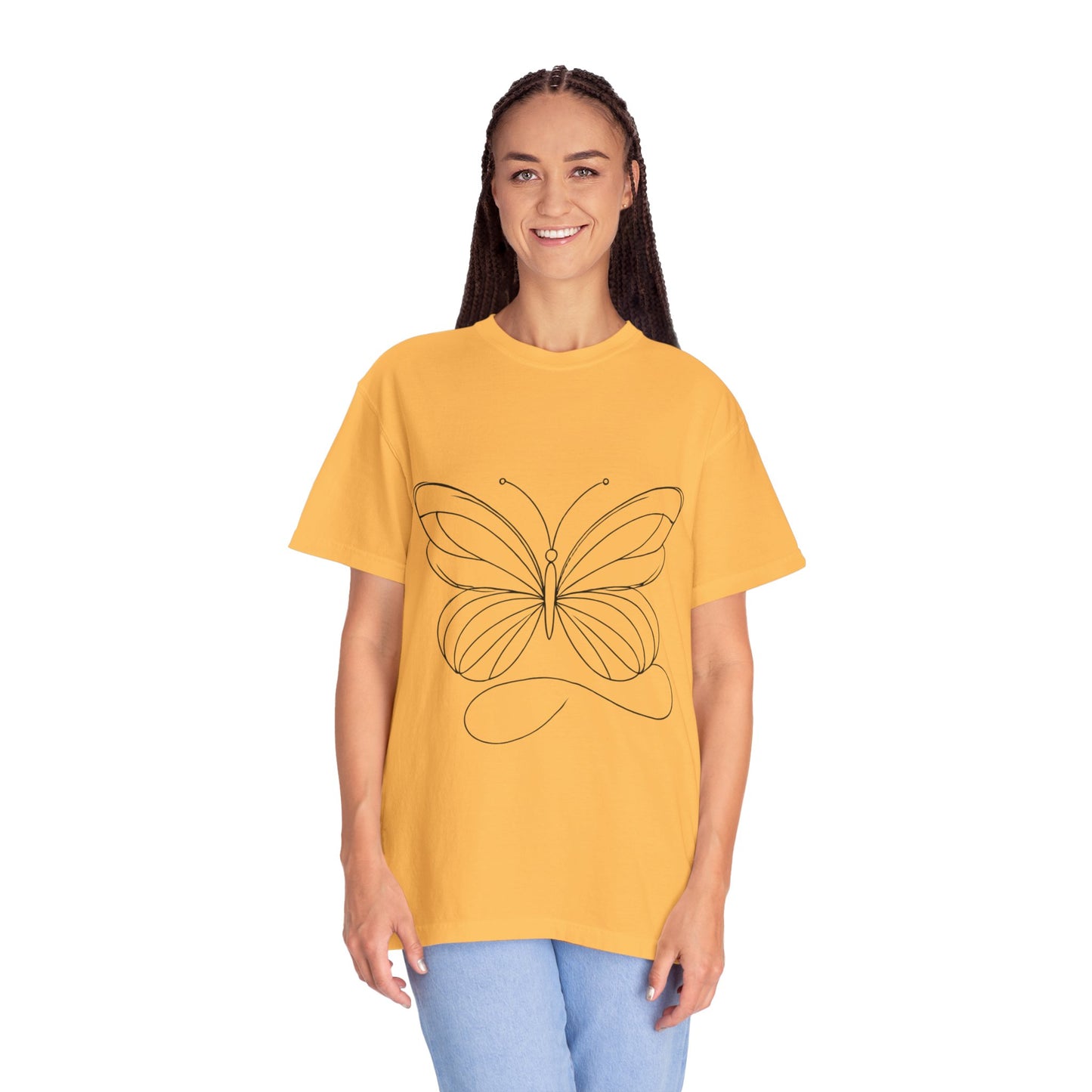 Unisex Garment-Dyed T-shirt Butterfly No.40
