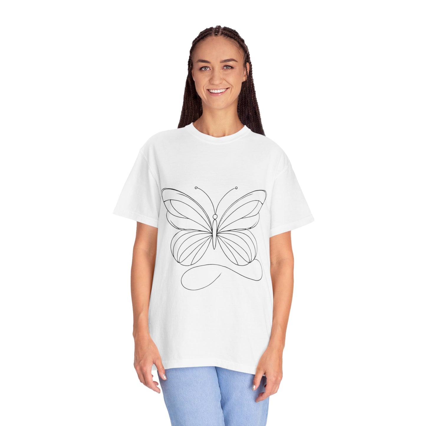 Unisex Garment-Dyed T-shirt Butterfly No.40