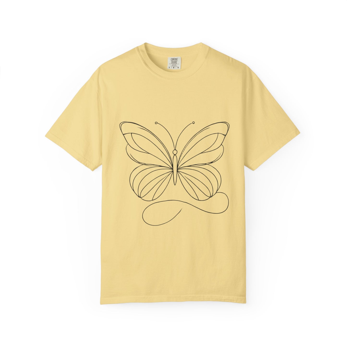 Unisex Garment-Dyed T-shirt Butterfly No.40