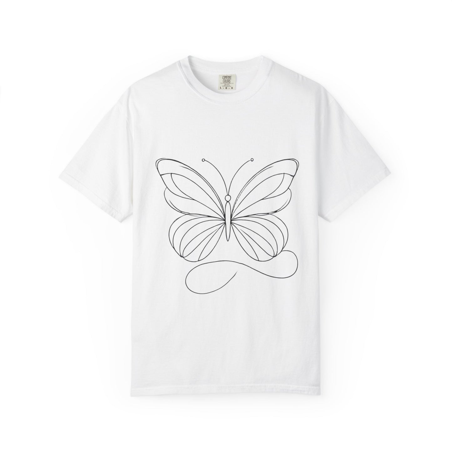 Unisex Garment-Dyed T-shirt Butterfly No.40