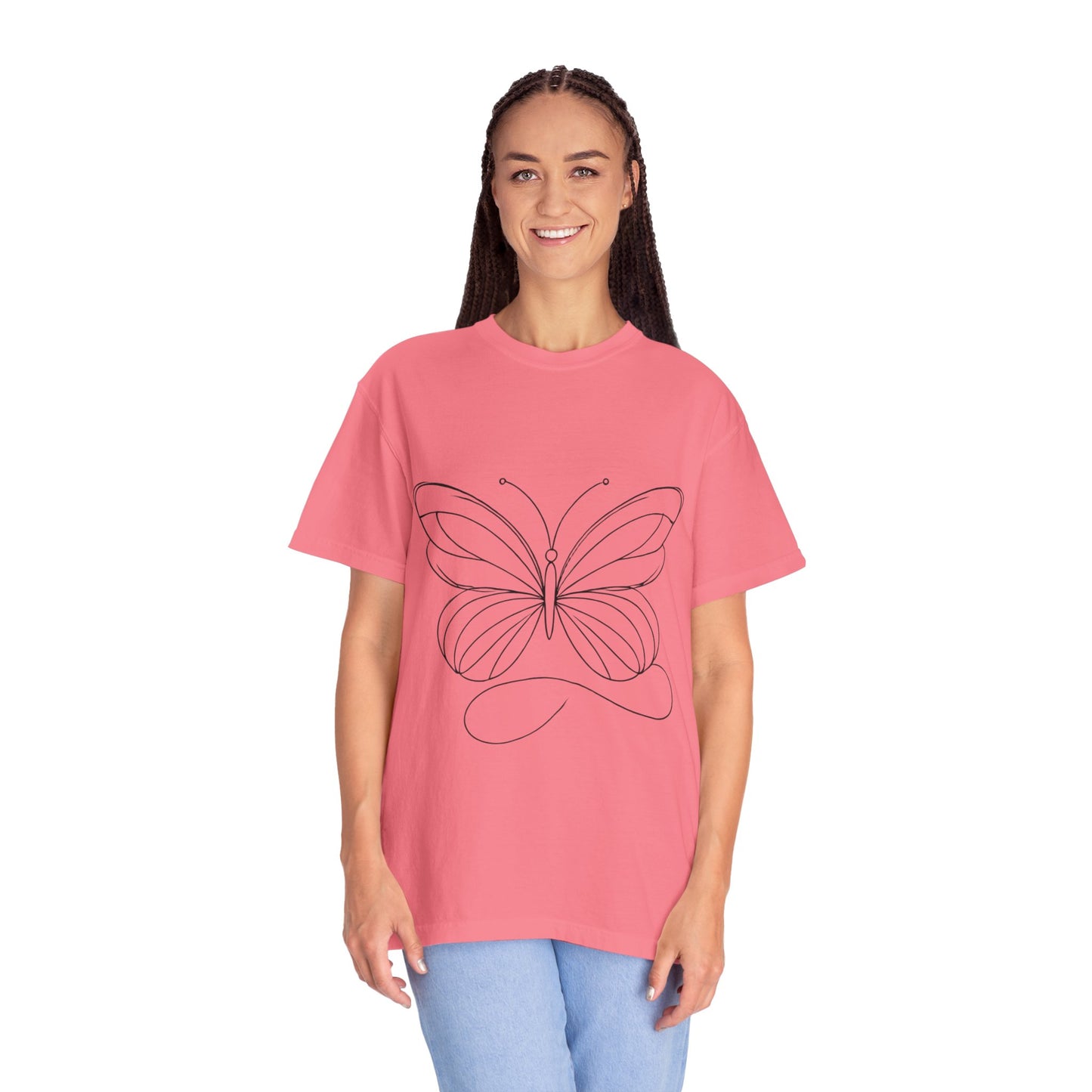 Unisex Garment-Dyed T-shirt Butterfly No.40