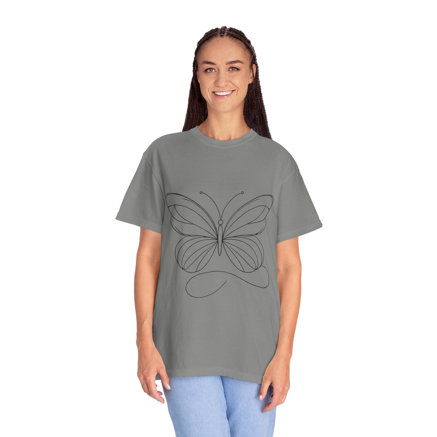 Unisex Garment-Dyed T-shirt Butterfly No.40